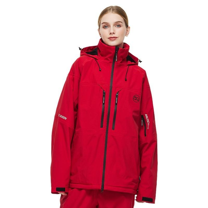 Мужская и женская горнолыжная куртка, сноубордическая куртка, водонепроницаемая, ветрозащитная, утепленная, зимняя, для горного спорта на открытом воздухе, с капюшоном, теплая, с карманами