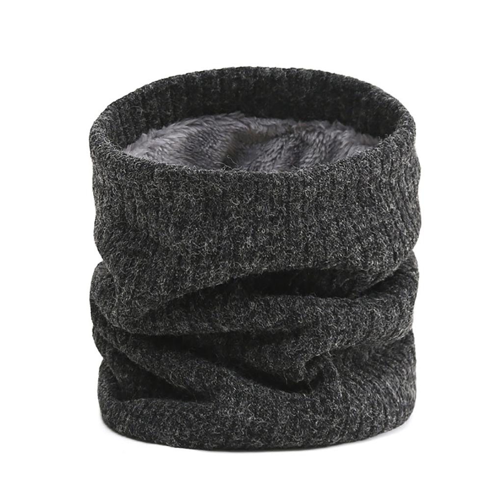 Fashion Stripe Plush Thicken Warm Winter Ring Scarf Women Men Knitted Full Face Mask Snood Neck Scarves Bufanda Muffler