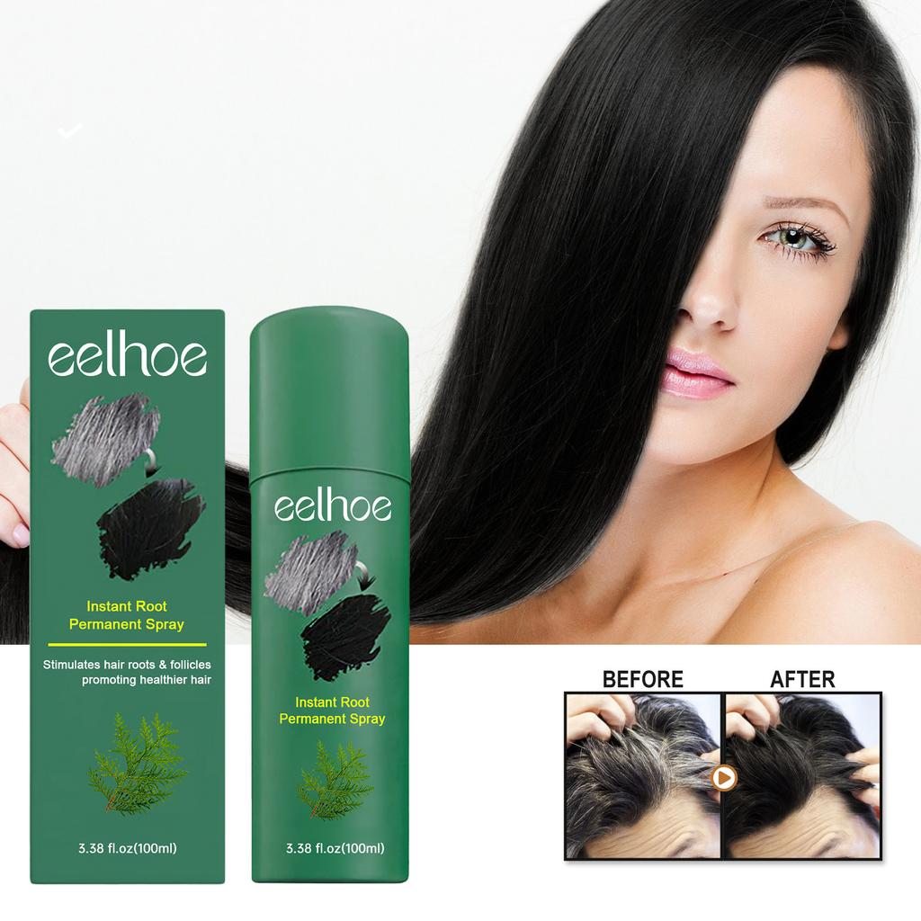 100 мл спрей для утолщения и питания корней с глянцевым и гладким натуральным черным спреем для волос