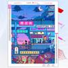5D Diy Diamond Painting Japanese Anime Building Scene Fantasy Full Rhinestone Mosaic Embroidery Cross Stitch Kit Home Decor Gift