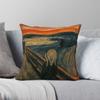 The Scream Edvard Munch Pillowcase Polyester Linen Velvet Creative Zip Decor Throw Pillow Case Home Cushion Cover 18"
