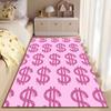 Pink Glitter Dollar Sign Pattern suitable as a non-slip mat for the living room or bedroom sofa