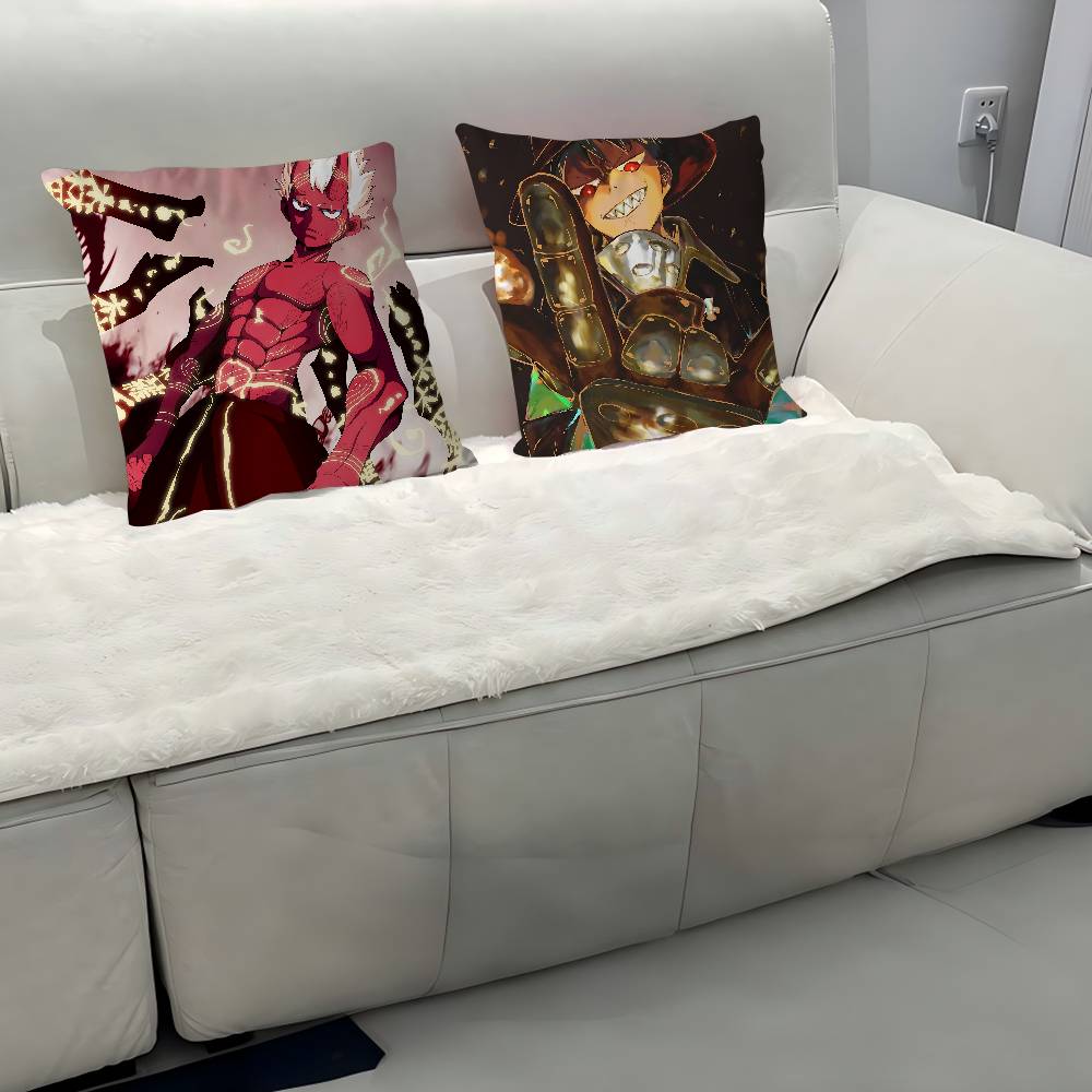 Anime F-Fire-Force Pillow Case Removable Washable Cushion Cover – All-Season Soft Linen