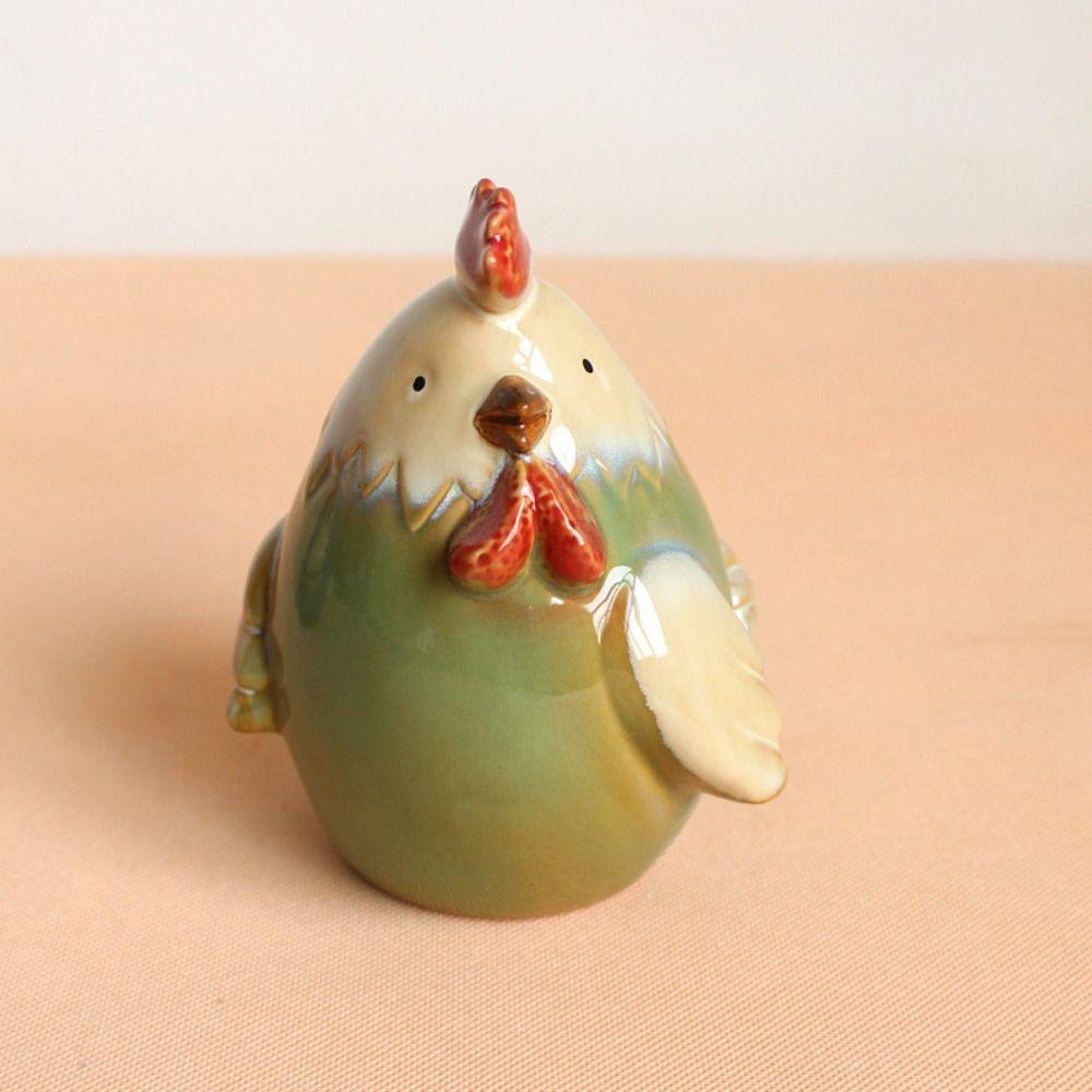 Saving Money Ceramic Piggy Bank Creative Hen Figurines Crafts Cute Money Box  for Kids Girl