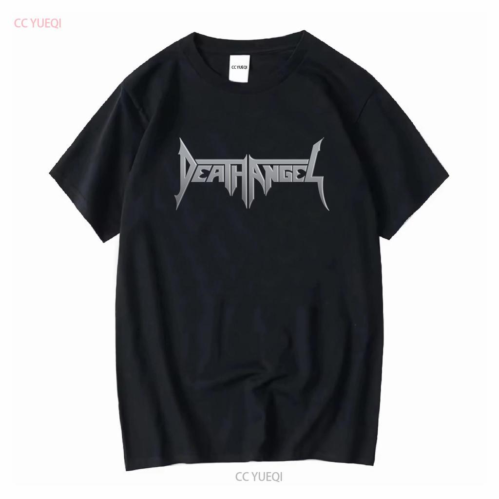 DEATH ANGEL Серая футболка с логотипом Новая S M XL 2XL с длинным или коротким рукавом винтажная стираная повседневная топ для повседневной носки дышащий
