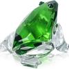 Green Home Decoration Ornaments Crystal Frog Ornament Pretty Glass Ornament  Home