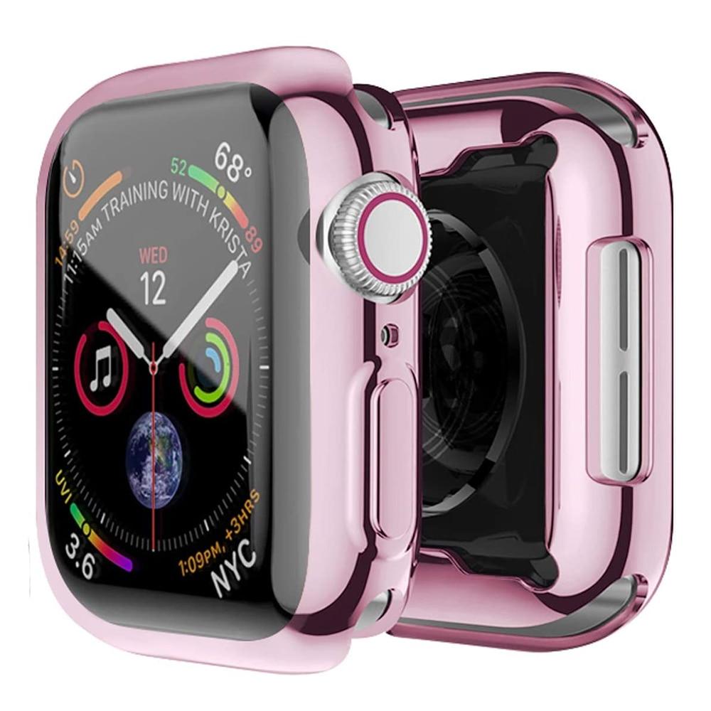 Тонкий чехол для часов 360 для Apple Watch Case 7 6 SE 5 4 3 2 1 42 мм 38 мм, мягкая прозрачная защитная пленка из ТПУ для iWatch 4 3 44 мм 40 мм