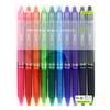 Pilot Erasable Ballpoint Pen Frixion Ball Knock 0.7 10 Colors LFBK-230F-10C