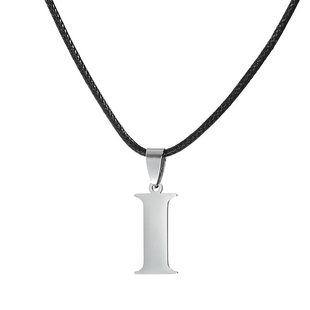 Новое ожерелье с инициалами от А до Я из нержавеющей стали, 26 английских букв, для мужчин и женщин, персонализированные ювелирные изделия, подарки