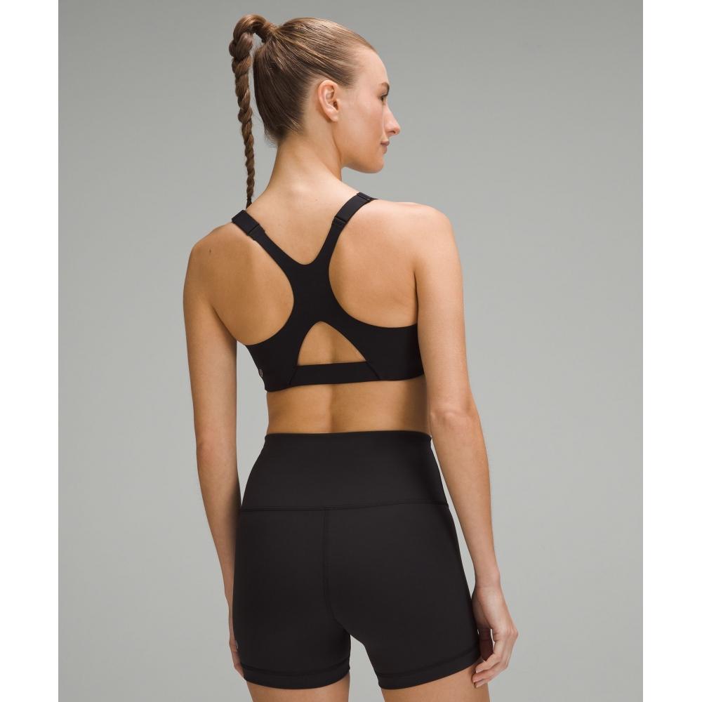 Lululemon Квадратный вырез Ультралу Спортивный бюстгальтер для тренировок Средняя поддержка Чашки B C Черный