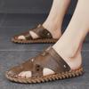 Handmade Soft Bottom Casual Men Sandals New Beach Trekking Shoes Non-Slip Quick Drying Summer Male Genuine Leather
