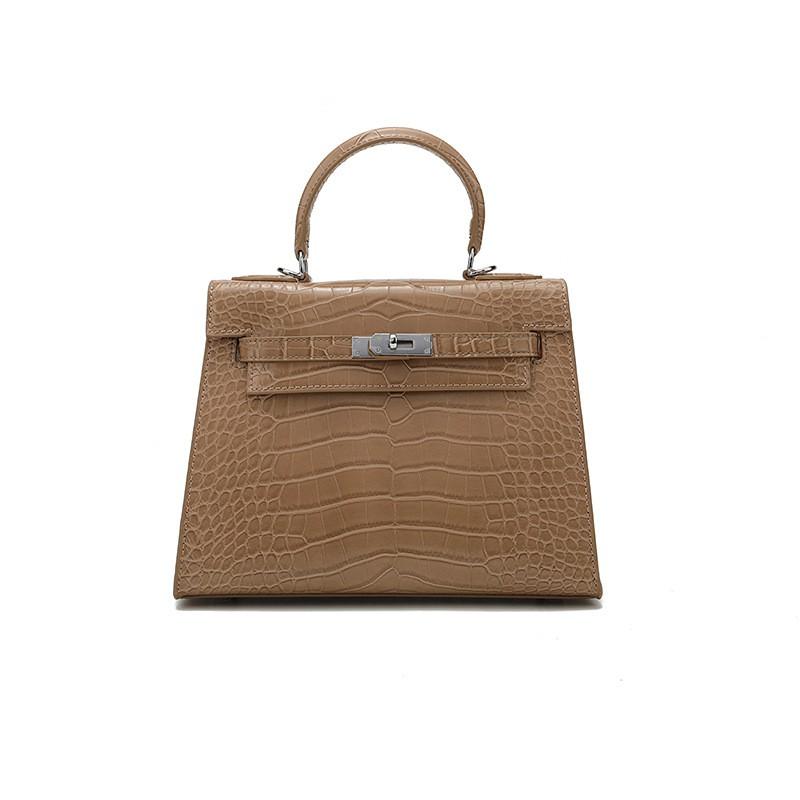 Crocodile Texture Leather-look Tote Bag Women Stylish Shoulder Crossbody Handbag Medium Size Urban Chic Design