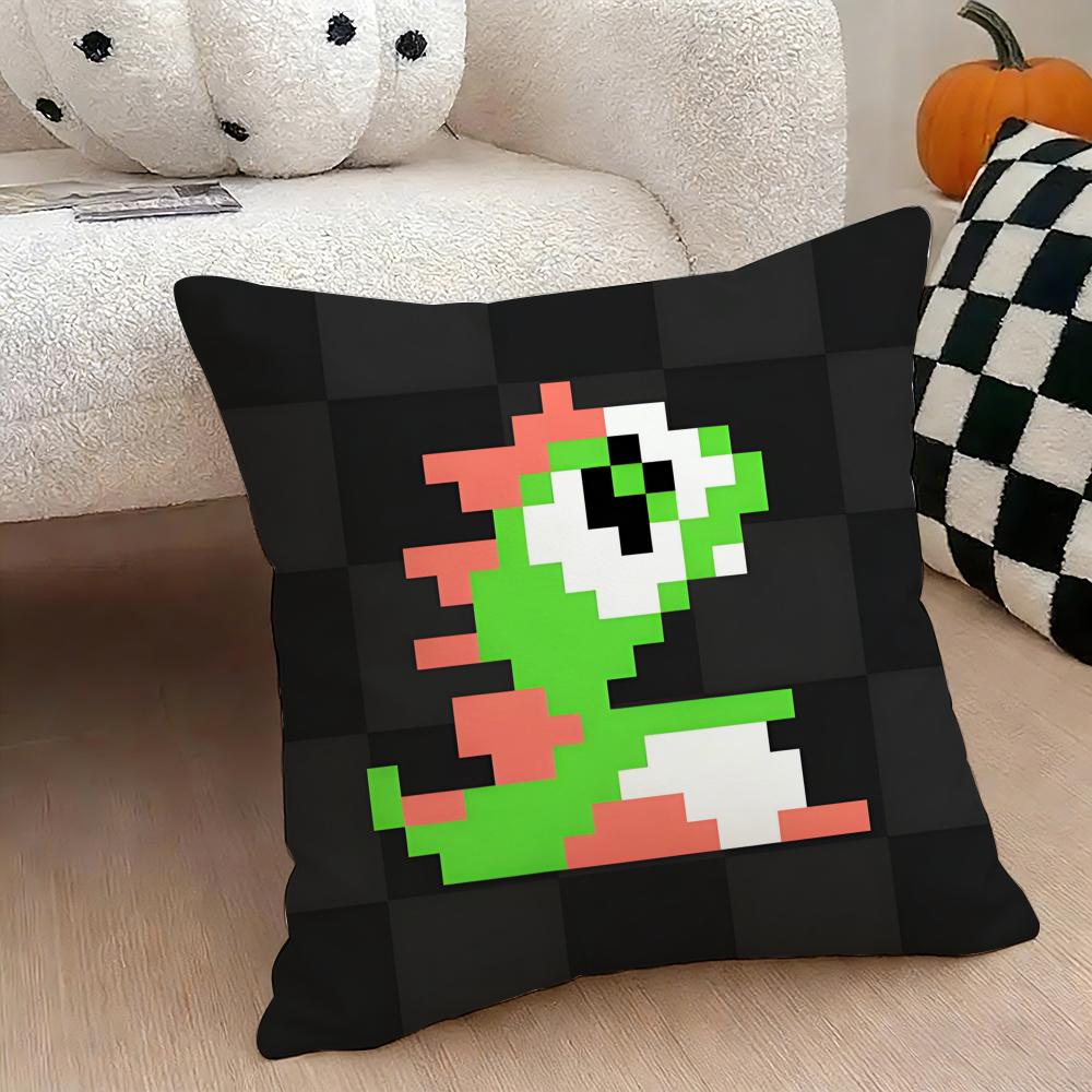 Game BBubbles Bobble Cushion Cover Natural Linen Double Sided Print Throw Pillow Case for Sofa Couch Home Decor