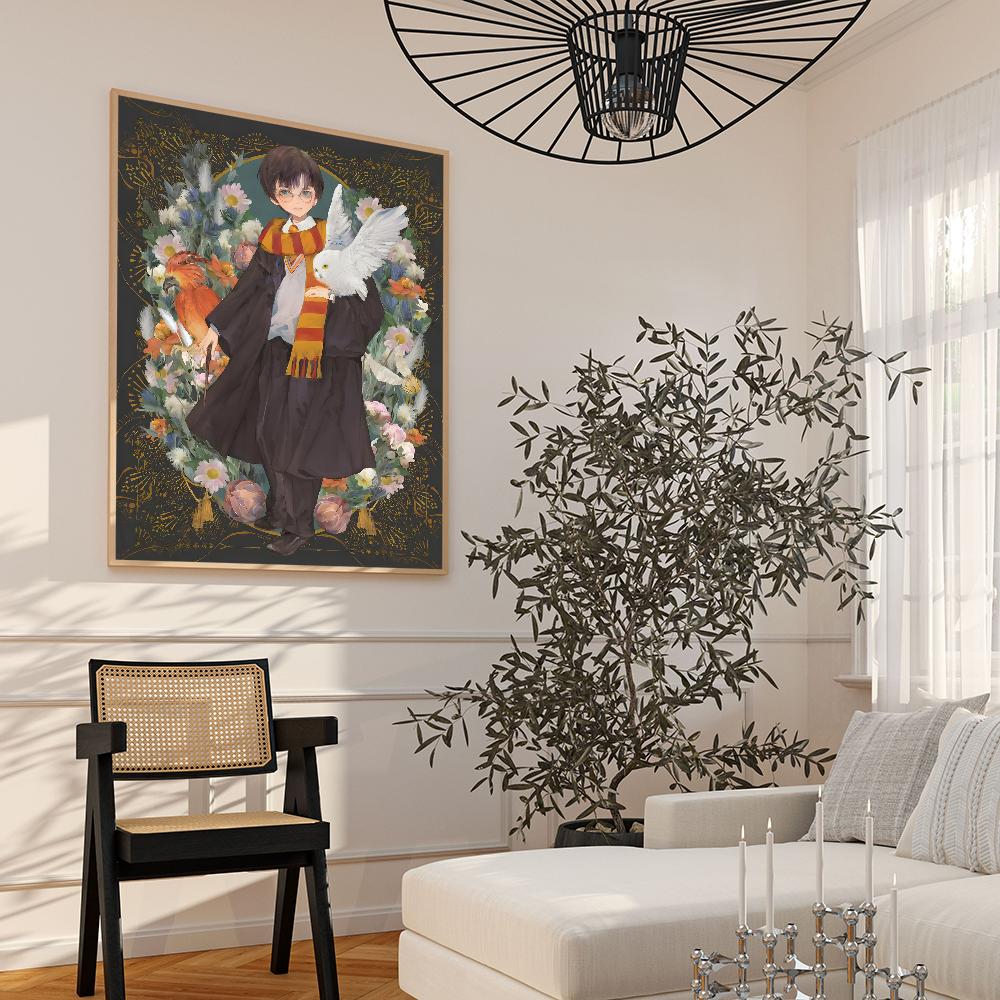 Волшебный мир Yume Fantasy Anime Whitepaper Poster HD Quality Poster Wall Art Painting Wall Decor в кабинете