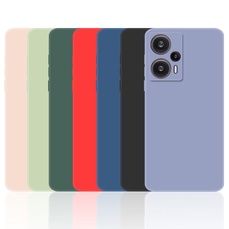 Для Xiaomi Poco F5 Чехол Poco F5 Pro Чехол Мягкий жидкий силиконовый бампер Чехлы для телефонов Poco F5 X5 Pro M5 M5S M4 C50 C40 X4 F4 GT F3