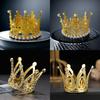 Style Cake Mini Small Crown Alloy Gold Children'S Birthday Party Ornament