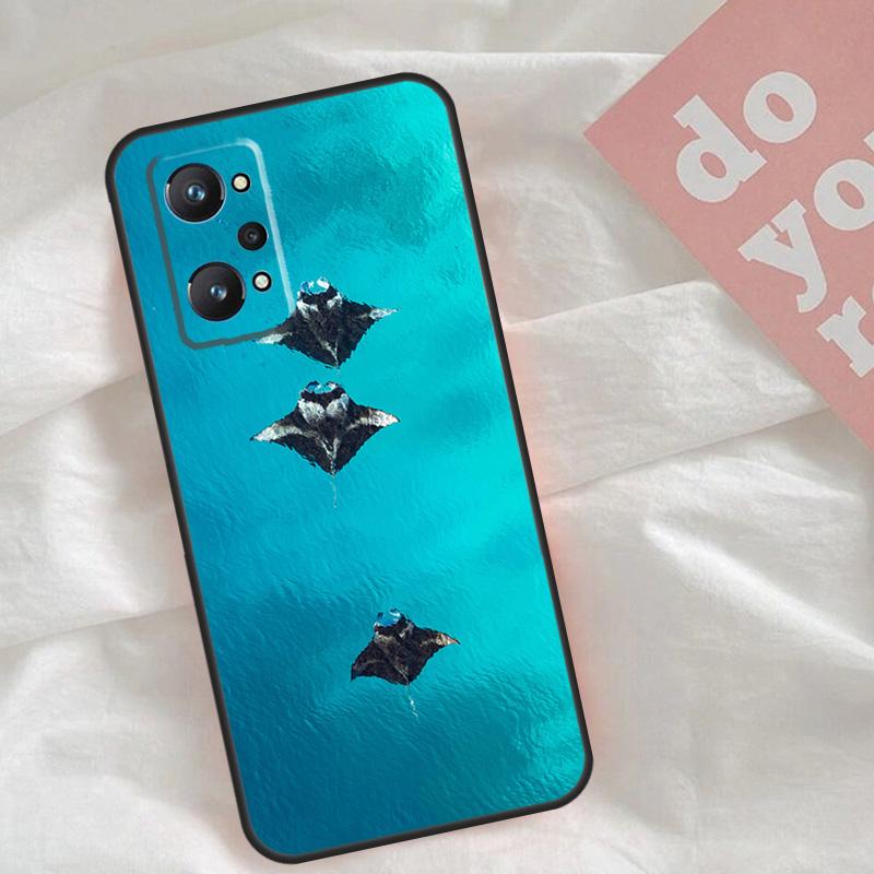 Чехол Animal Manta Ray для Realme C75 C63 C61 C65 C67 C55 C51 C53 C35 C71 15 11 12 13 14 Pro Plus GT6 GT7 Pro