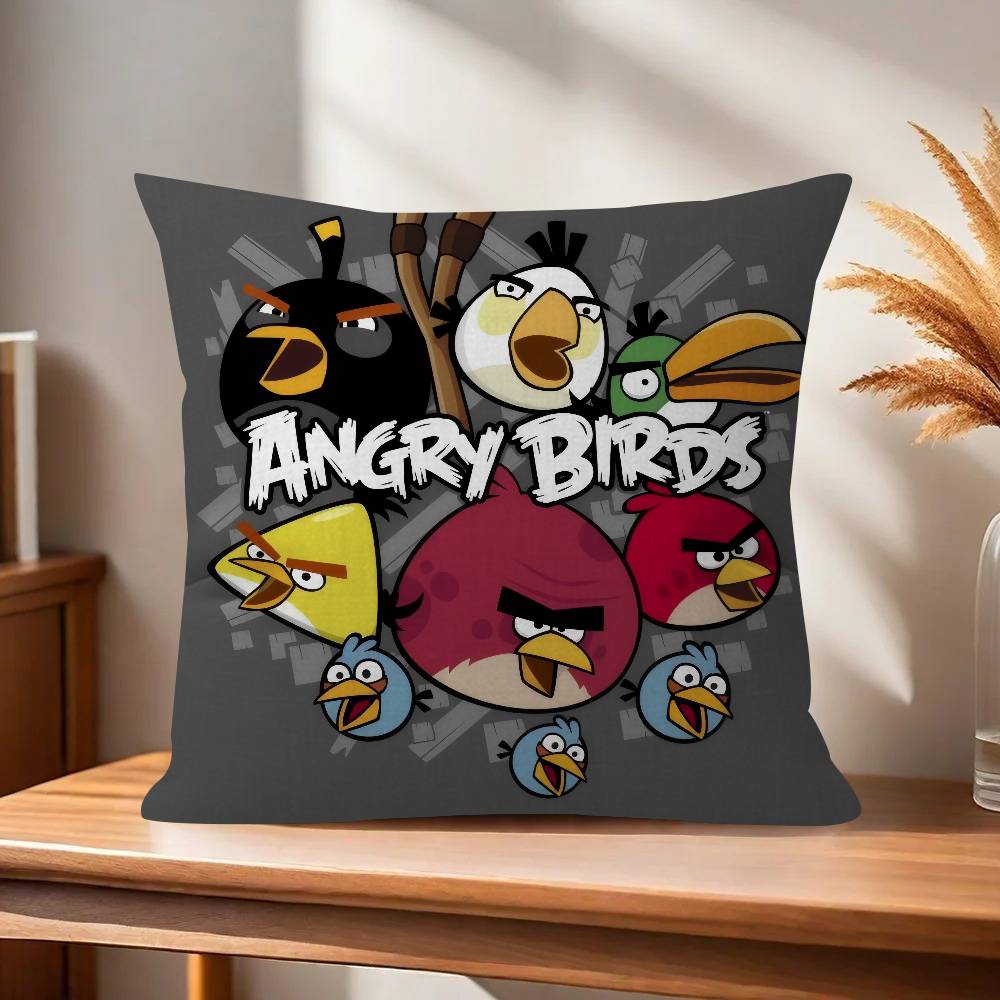 Animation AAAngry Birds Cartoon Pillow Gift Home Office Decoration Bedroom Sofa Car Cushion Cover case x
