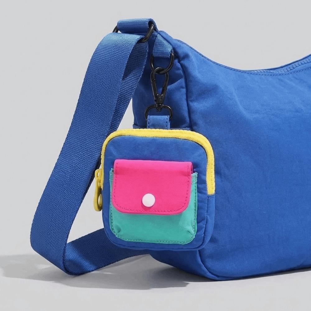 Stylish Portable Storage Bag Portable Zipper Earphone Case Compact Small Hanging Bag Daily
