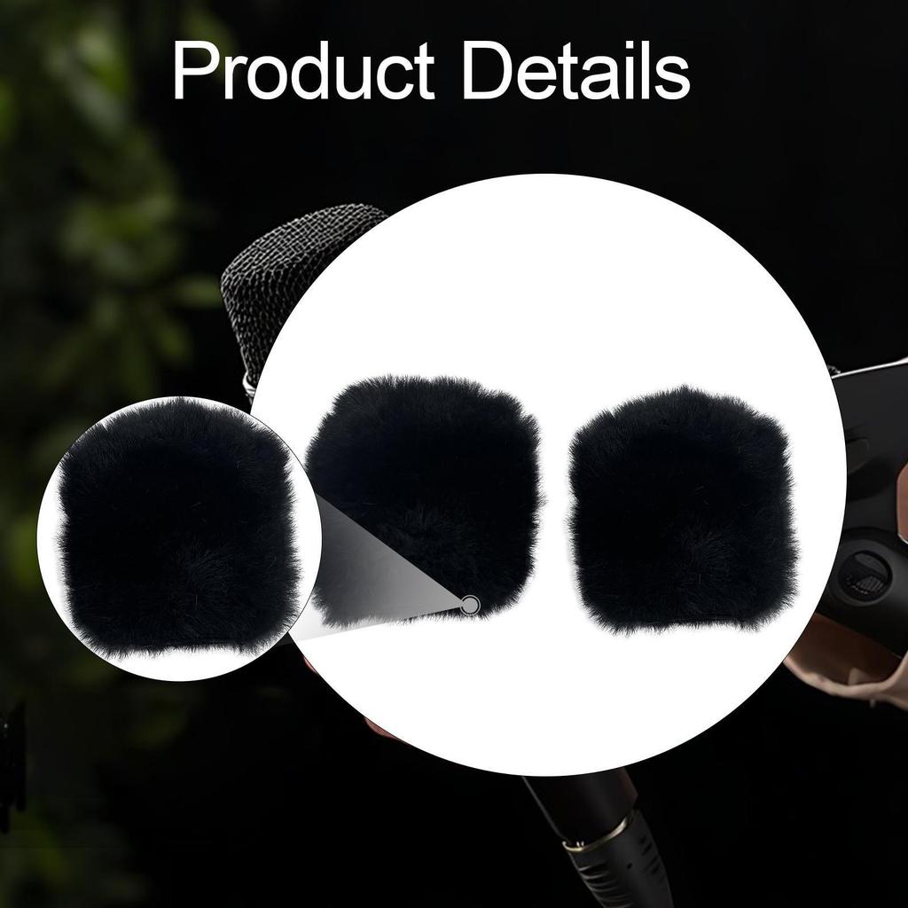 Windscreen Mic Cover Easy to Use Practical Compact Wind for Interview Indoor Outdoor