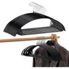 Вешалка для одежды с резиновым покрытием, контурная металлическая вешалка без выступов, вешалка для костюмов, вешалки для курток, вешалка для свитеров (Упаковка 50 шт.)