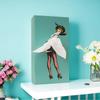 New Flying Skirt Girl Tissue Box Retro Tissue Box for Fun Decorative Ornaments, Blue