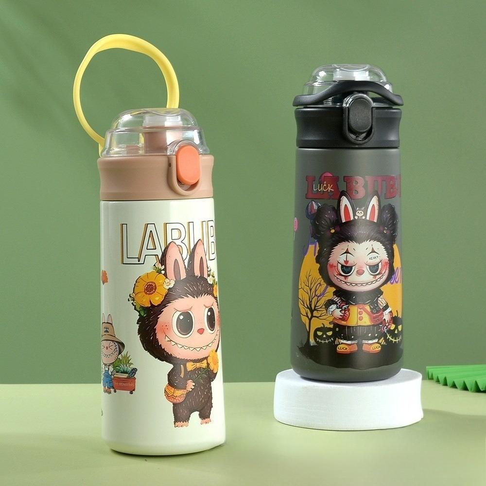 Термос-кружка Straw Carter Portable Pea Cup Cartoon Double Drinking Cup Thermos Cup из нержавеющей стали 304.