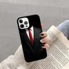 Подходит для Apple iPhone Чехол для мобильного телефона Костюм Галстук Бант Мягкий чехол Защитный чехол iPhone