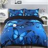 Трехпредметное постельное белье Домашний текстиль Принт бабочки Пододеяльник Цифровая печать 3D