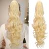 Synthetic Long Wavy Pony Tails Clip In Ponytail Hair Extensions Claw Ponytails Hair For Women Daily Use