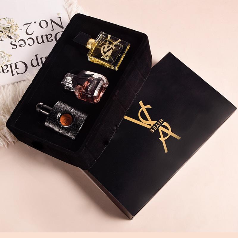 Women's Perfume Gift Set 3-Piece Set: Long-lasting Fragrance, Reverse Black Hair, Fresh and Natural