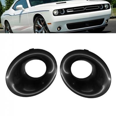 Для 2015- Dodge Challenger Накладки на противотуманные фары бампера Черные Левая и Правая 2 шт.