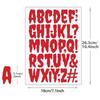 8-цветная термотрансферная пленка, 8 цветов, 2 дюйма, от А до Я, для печати на футболках, джинсах, кепках, одежде, наклейках, термоаппликациях