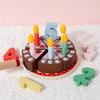 Деревянный Имитация Торта на День Рождения Послеобеденный Чай Игра Веселые Обучающие Игрушки