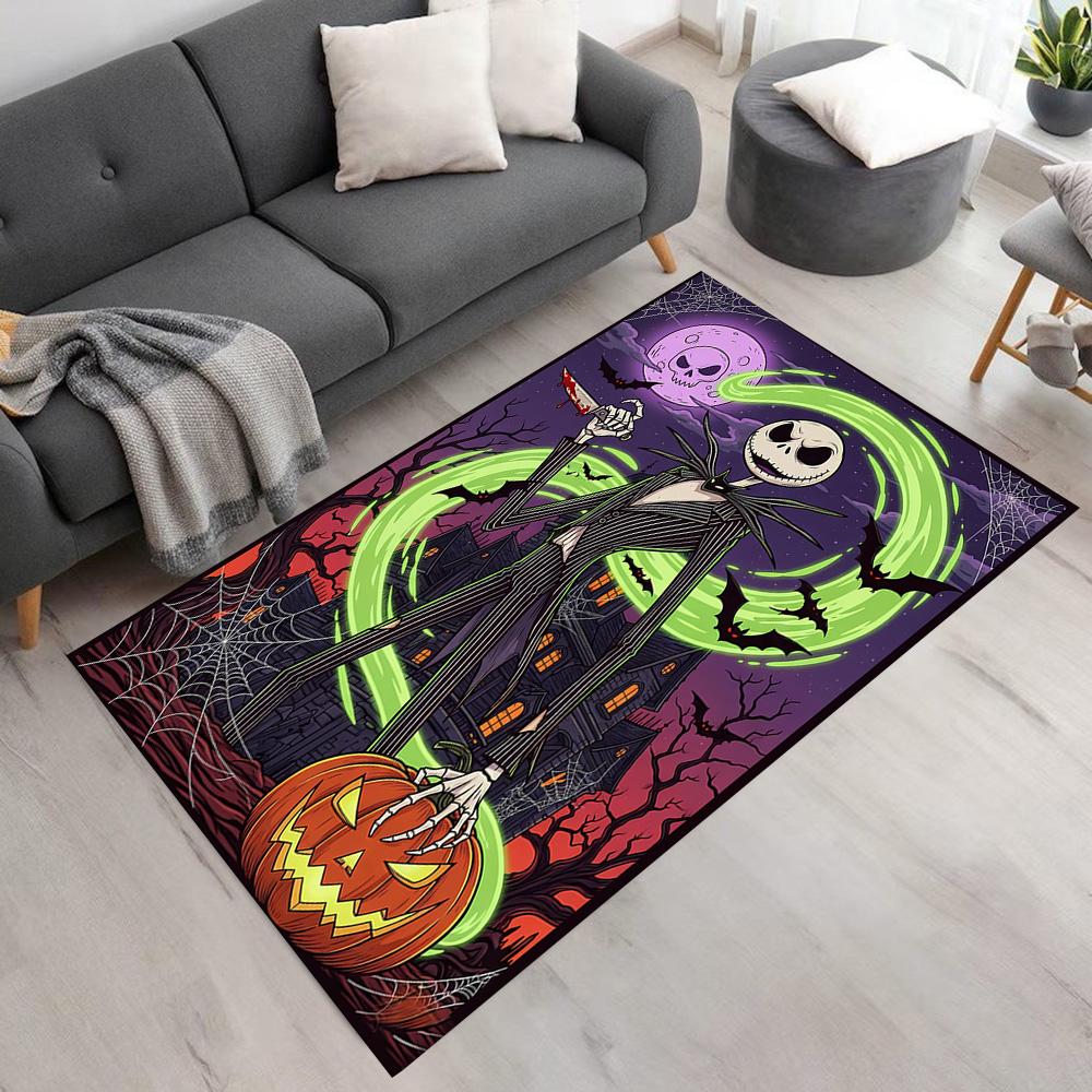 Jack Skellington Area Rug Design for Hallway Living Rooms Bedrooms Foyer Anti-slip Rug Office home decor Best for Christmas
