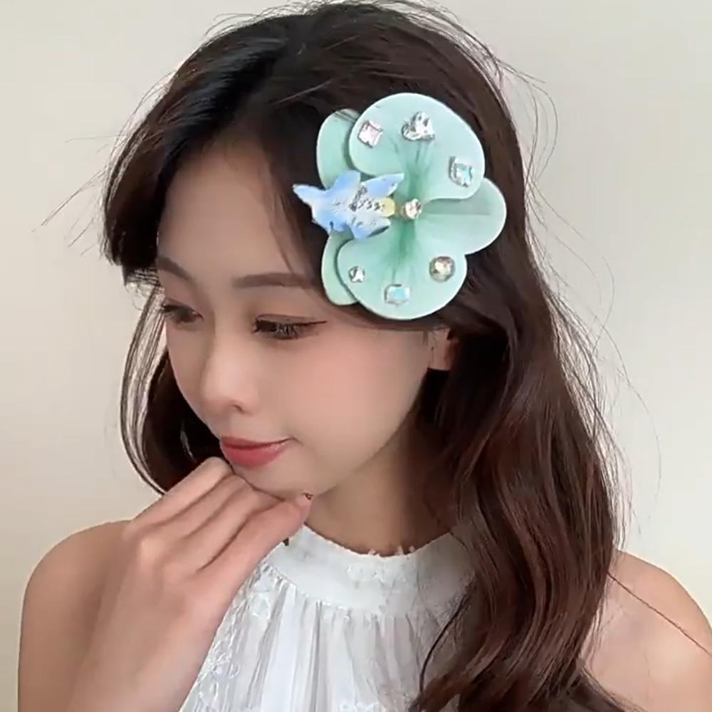 Butterfly Orchid Orchid Flower Hairpin Korean Style Bohemia Barrettes Bridal