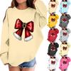 Children's Fashionable Casual Long-sleeved Loose Christmas Print Pullover Sweatshirt