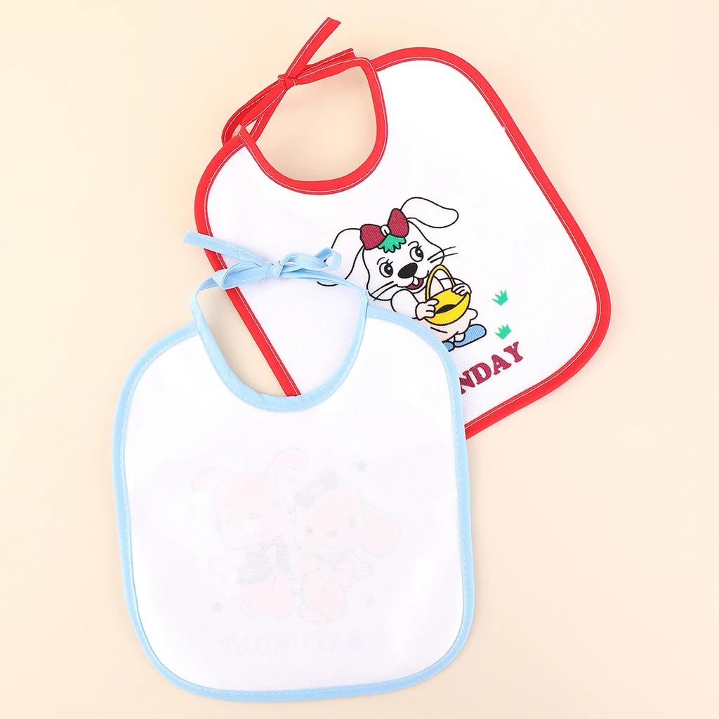 7pcs Mix Weekly Baby Bibs Cartoon U Shaped Infant Waterproof Burp Cloth Toddler Saliva Towels Bib for Boys Girls