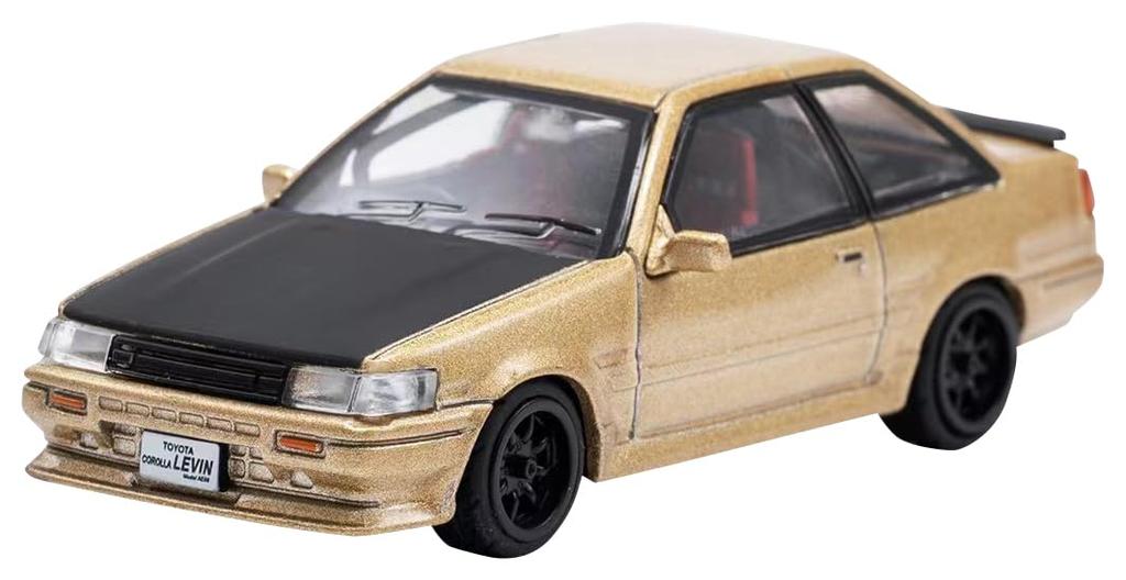 DIECASTTEAM Toyota Corolla Levin RHD Золотой Готовый продукт 1/64