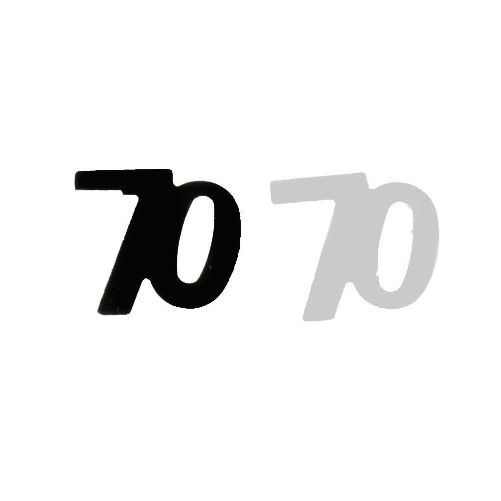 50-70-й день рождения, годовщина свадьбы, вечеринка, стол, украшение конфетти, посыпается