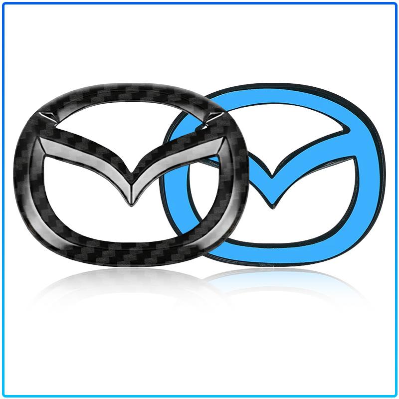 Для Mazda 6 3 CX5 5 2 323 CX7 Demio Atenza Axela MX30 CX30 CX3 CX9 RX8 RX7 ABS Наклейка на центр рулевого колеса автомобиля Аксессуары