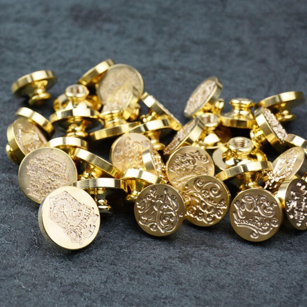 Round 3D Sealing Stamp Heads Love Heart Paint Seals Stamps  for Envelopes Postcards