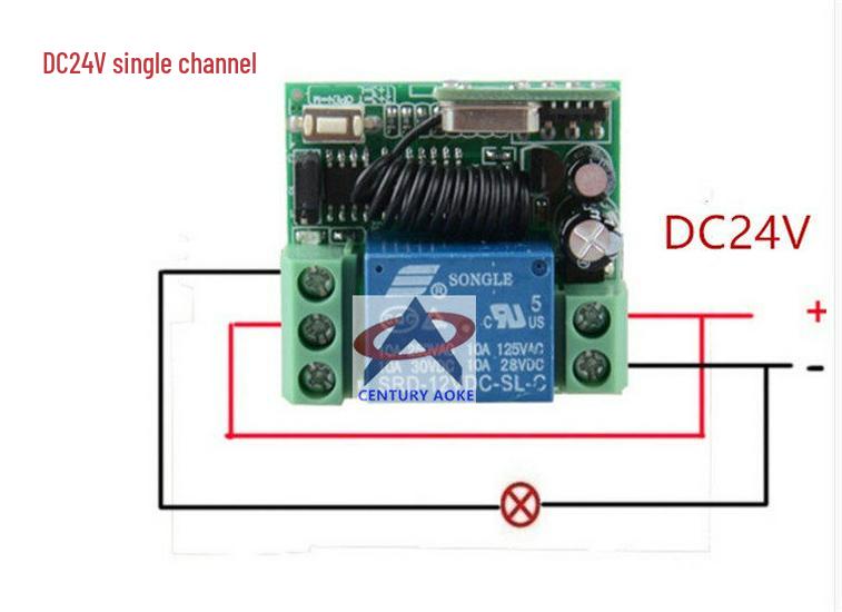 DC24V 1-Channel Remote for Car Tail Light & Horn with Emergency Button