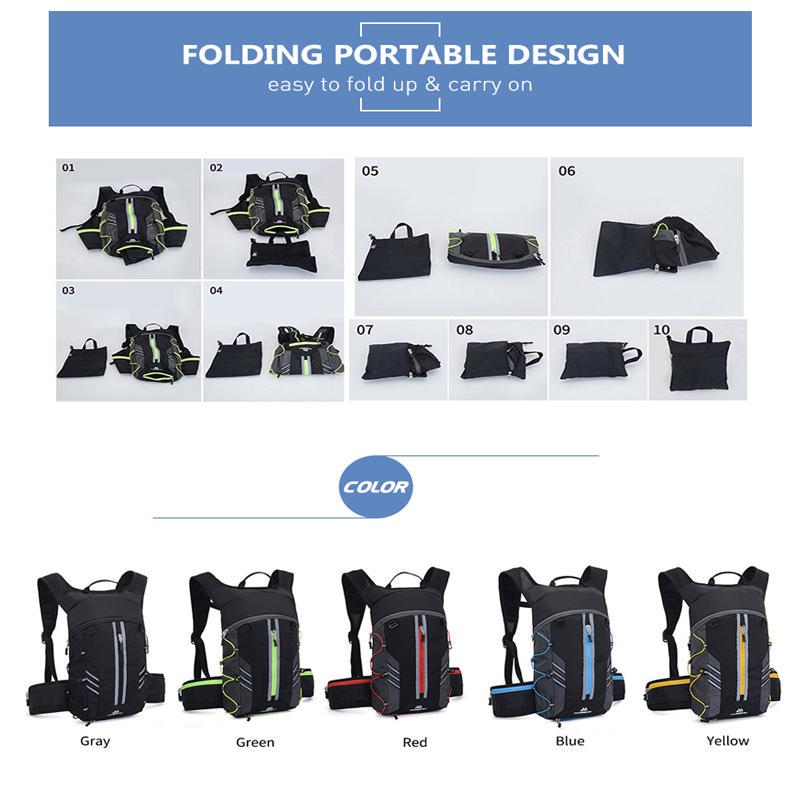 Складной рюкзак со светоотражающими полосками