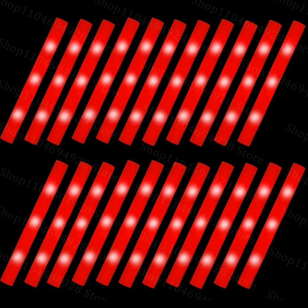 30-180PCS LED Foam Glow Stick with Sign Wedding Reception Props Light Up Stick Glow Stick for Wedding Party Birthday Concert