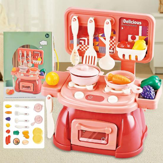 Детский кухонный игровой набор с 30 ролевками, ролевой кухонный набор, развивающий практические навыки, игрушки-симуляторы готовки для детей