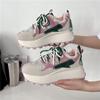 Женские повседневные кроссовки, модные новые красочные спортивные туфли на шнуровке, женские универсальные туфли для отдыха с толстой подошвой, вулканизированные, осенние