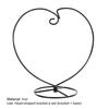 1 Set Display Stand Hollow Detachable Heart-shaped Desktop Decorative Ornament Iron Stand Home Decoration