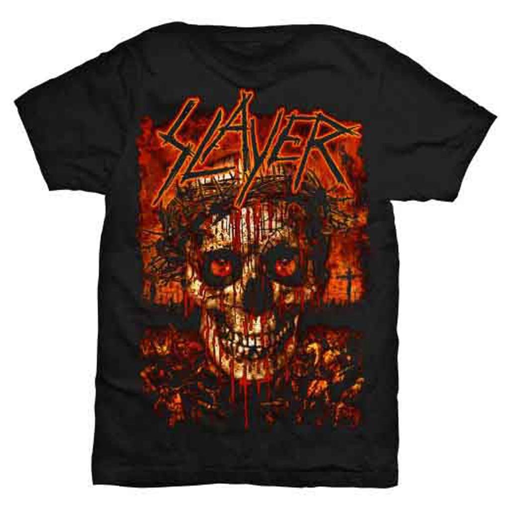 Футболка с логотипом группы Slayer Crowned Skull
