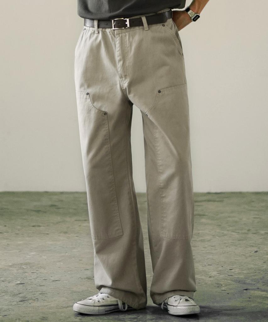 EZKATON Parts Double Knee Pants Grey Beige Mmlp6756